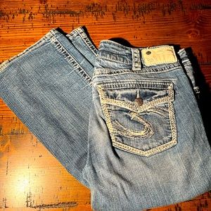 Silver Denim, Suki Flap 17”, W30/L33
